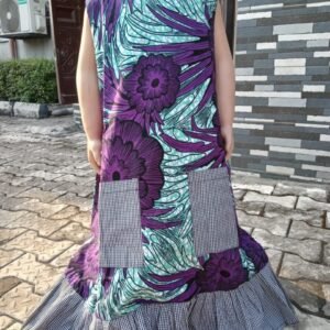 VcBriggs Ankara Short Dress (Cadet)