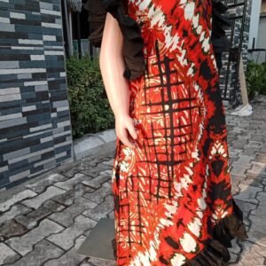 VcBriggs Ankara Short Dress (Rose)