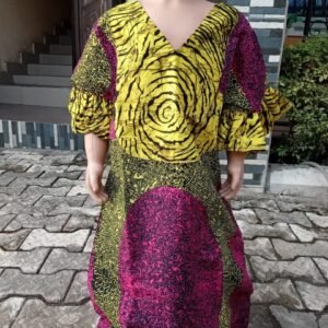 VcBriggs   Ankara Short Dress (Rainbow)