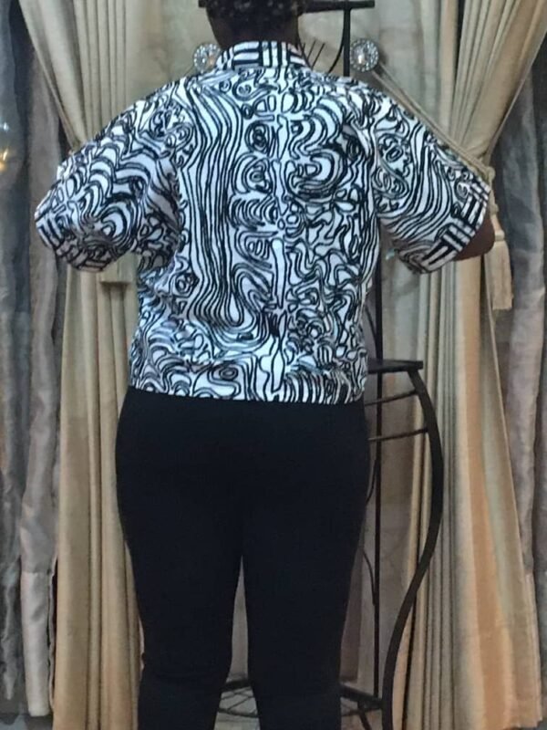 TRENDY WOMAN Ankara Crop Top - Image 2